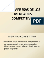 Las Empresas de Los Mercados Competitivos