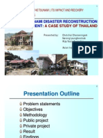 Post - Tsunami Disaster Reconstruction Management