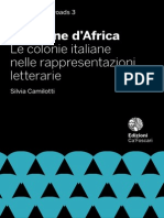 S. Camillotti 2014 - Cartoline d'Africa. Le colonie italiane nella rappresentazione letteraria