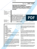 NBR 13928 - Seguranca de Maquinas - Requisitos Gerais para O Projeto E Construcao de Protecoes (F