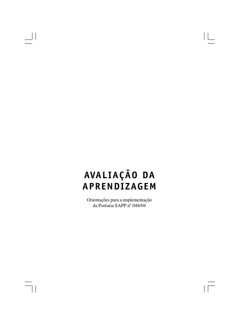 Diretrizes para Avaliação da Aprendizagem | PDF | Pedagogia | Aprendizado