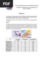 Avaliação Termodinâmica - CEER - A2