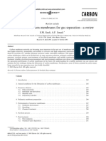 Fabrication of Carbon Membranes For Gas Separation