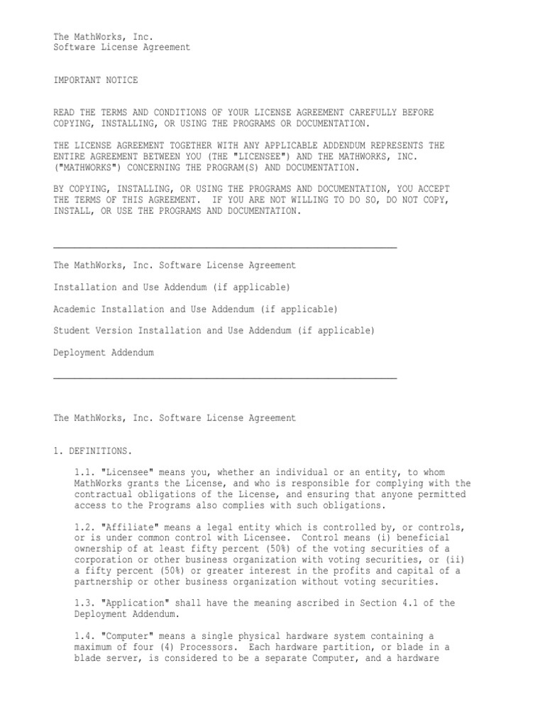 License License Computer Program