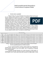 Aspecte de Analiză Geografică Privind Demografia Și Activitățile Socioeconomice În Regiunea Dunării