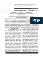 Numerical Simulation of Drag Reduction in Formula One Cars