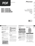 Operating Manual (Deh-2350ub) - Eng - Esp - Por