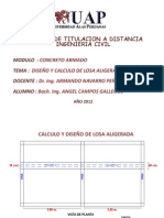 Diseno y Calculo de Losa Aligerada