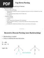 4-Top Down Parser | PDF | Parsing | Computer Programming