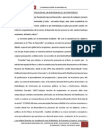 Ensayo-la Planificacion de La Inversion en El Sector Público