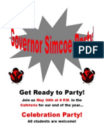 Govenor Simcoe Party