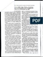 Discurso Toma de Posesión Como Presidente Adolfo López Mateos