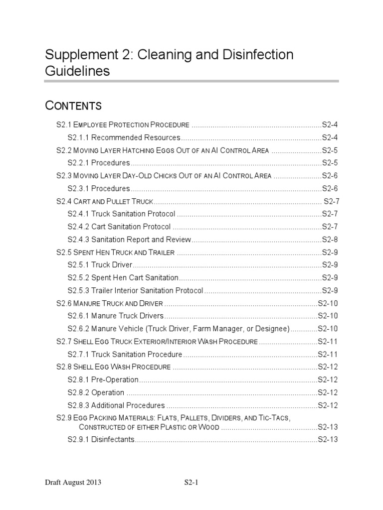 Egg Sanitizing Procedure PDF Disinfectant Avian Influenza