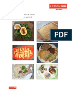 Instagram Food Worksheet 2