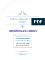 Caracterización de Crudos y de Productos Petrolíferos