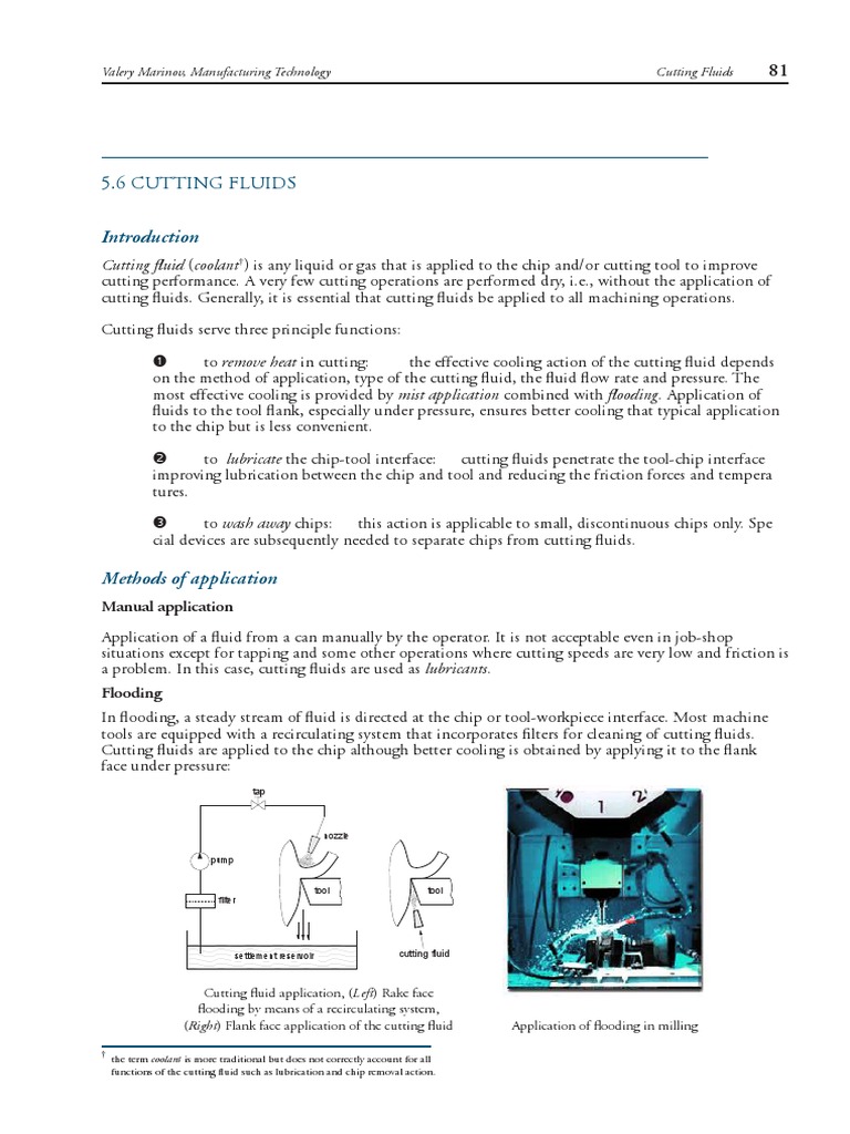 Cutting Fluids PDF Emulsion Industrial Processes