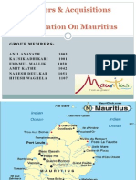 Mergers & Acquisitions Presentation On Mauritius: Group Members