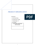 Spec Sheet for 5mm Round Orange LED