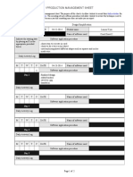 Production Sheet Openoffice