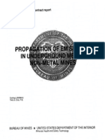 Propagation of EM Signals in Underground Metal/Non-Metal Mines