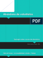 Abandono de Voluntarios