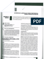 Acreencias Laborales Tienen Preferencias Sobre Garantias Reales