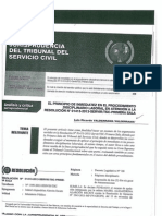 Principio de Inmediatez en El Proced. Disciplinario Laboral en Atencion A La Res. 01413-2013-Servir