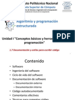 1.7 Documentación y Estilos para Escribir Código