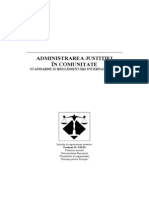 Administrarea Comunitara A Justitiei