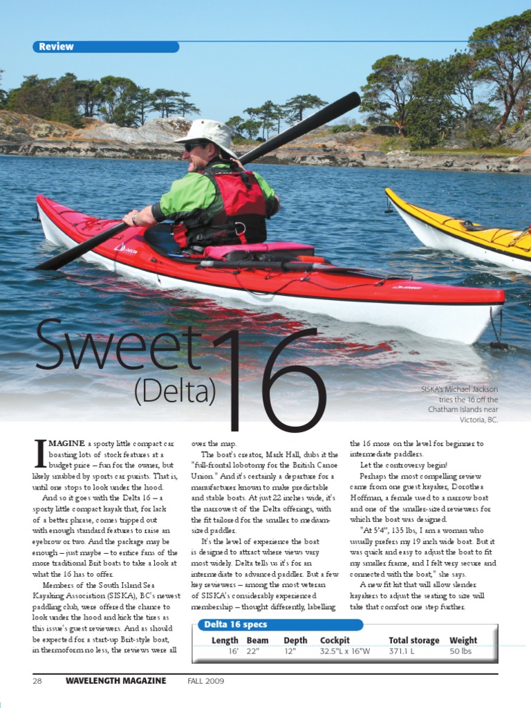 Delta 16 Wavelength Review | PDF | Kayak | Canoeing And Kayaking