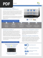 Nutanix Virtual Computing Platform: Data Sheet