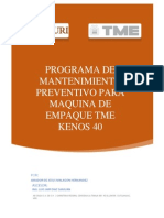 Programa de Mantenimiento Tme