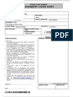 Assignment Cover Sheet: BIOL108 Human Biology Duff Signe 42476437 0401219633