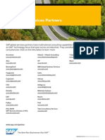 SAP Global Services Partners: SAP Information Sheet Partner Listing