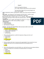 Pharmacokinetics - Exam 3 SPR 2012 Answer Key