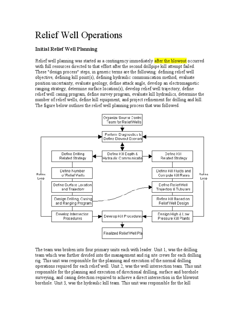 Relief Well Operations Planning Guide | PDF | Blowout (Well Drilling ...