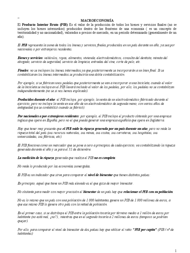 Producto Interno Bruto | PDF | Producto Interno Bruto | Euro