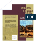 RAMIREZ, Edgar. Historia Critica de La Pedagogia en Colombia