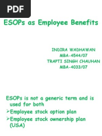 Download ESOPs as Employee Benefits by ansh384 SN22779734 doc pdf