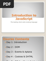Introduction To Javascript: The Leading Client-Side Scripting Language