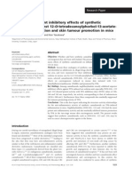 Structure-dependent inhibitory effects of synthetic cannabinoids against 12-O-tetradecanoylphorbol-13-acetate-induced inflammation and skin tumour promotion in mice