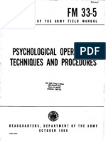 Psychological Operations Fm33!5!1966
