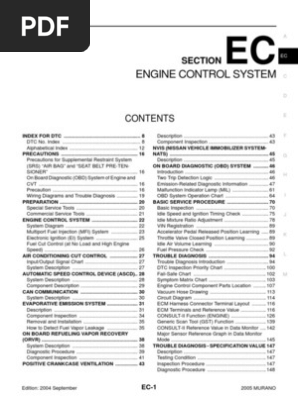 Murano 05 Ec Medical Diagnosis Engines