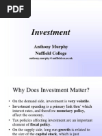 Investment: Anthony Murphy Nuffield College