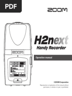 Zoom H2n Manual