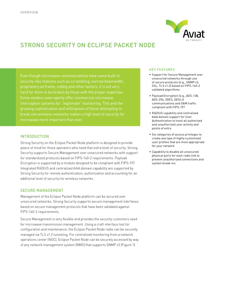 Strong Security On Eclipse Packet Node - Overview | PDF | Radius ...