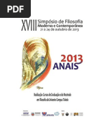 Anais Simpósio Filosofia Unioeste 2013
