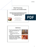 Meat Processing: Dried, Cured, and Smoked Meats