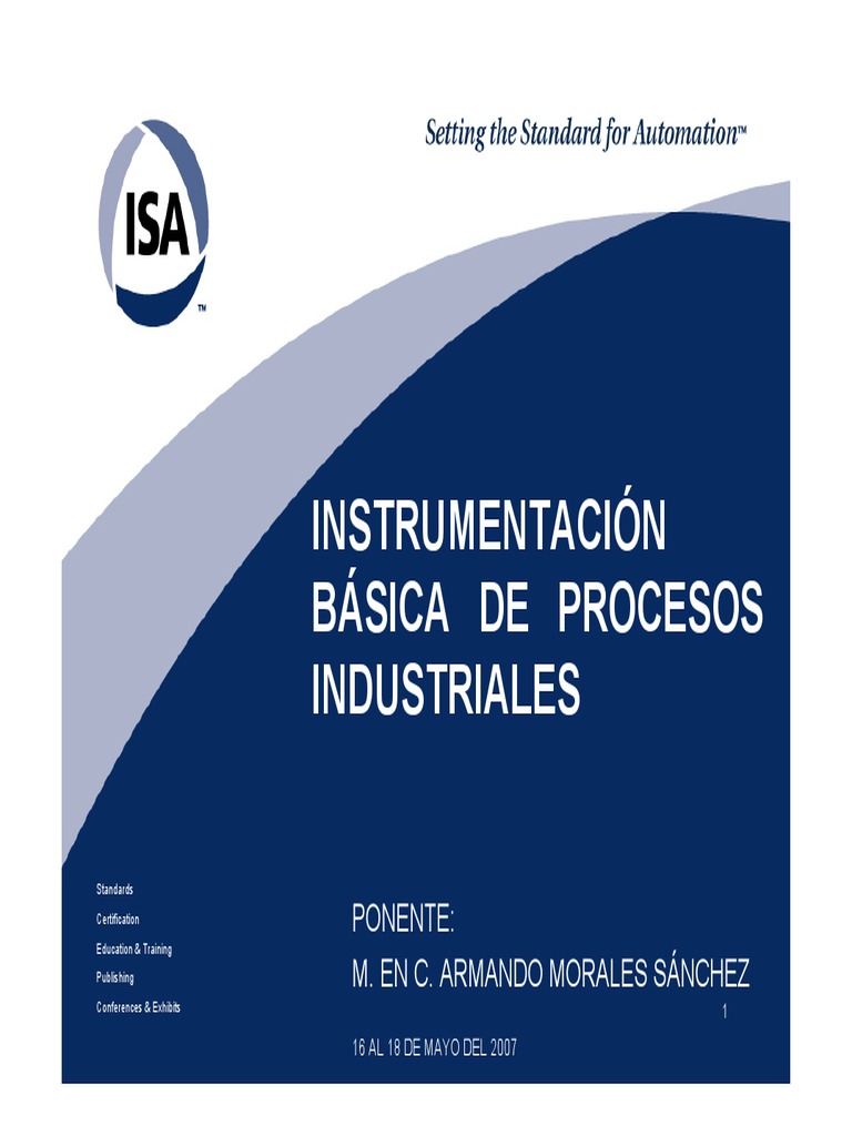Curso ISA Instrumentacion+Basica | PDF | Medición | Controlador lógico ...
