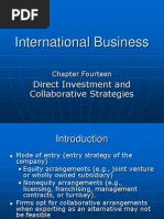 Ch14 Direct Investment and Collaborative Strategies